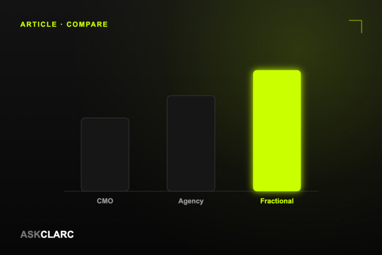 Fractional CMO vs. agency vs. full-time hire