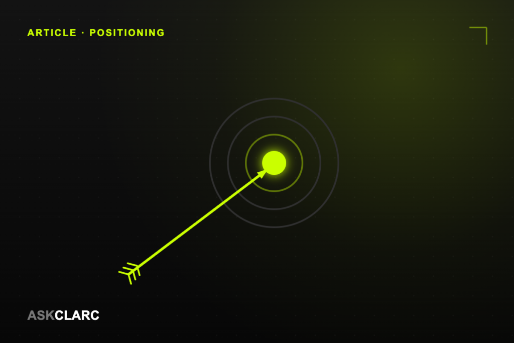Positioning is a decision, not a workshop