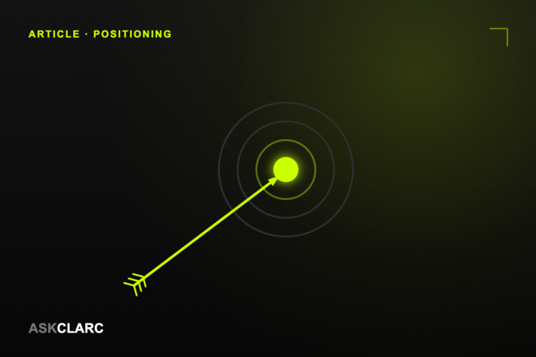 Positioning is a decision, not a workshop